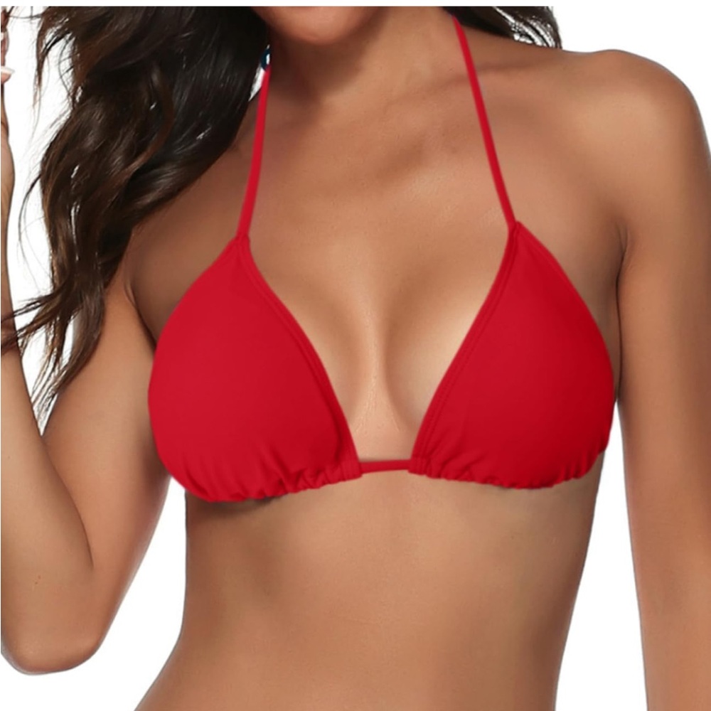 Red Triangle Bikini Top - Women's Swim Bikini XL